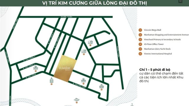 Vị trí phân khu Lumiere Boulevard