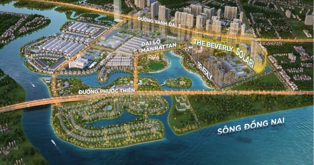 Vị trí The Beverly Solari Vinhomes Grand Park